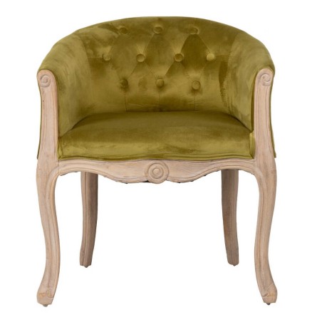 butaca velvet capitone patas madera 61x61x71 cm