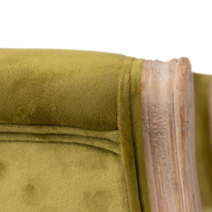 butaca velvet capitone patas madera 61x61x71 cm