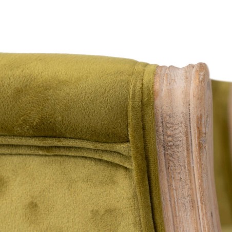 butaca velvet capitone patas madera 61x61x71 cm