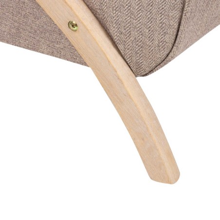 butaca madera vintage lino marron 67x72x85 cm