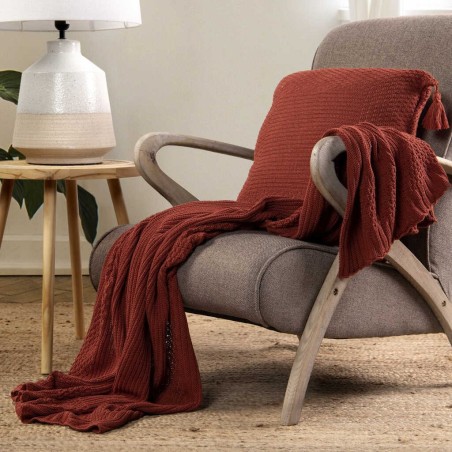 butaca madera vintage lino marron 67x72x85 cm