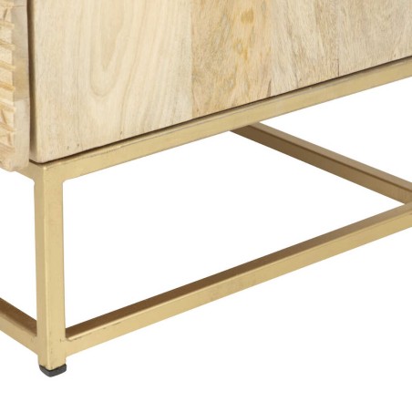 mesita madera mango-metal 55x40x58 cm