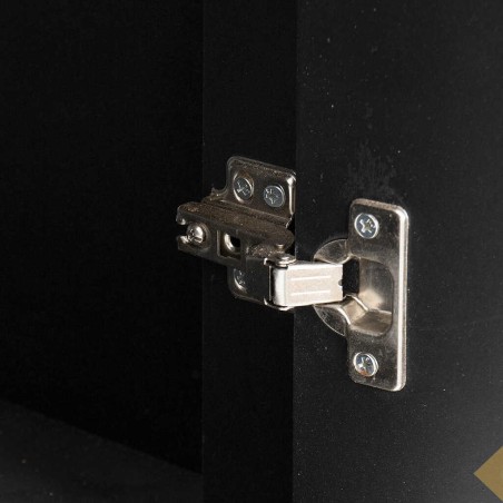 cabinet negro-dorado 100x45x160 cm