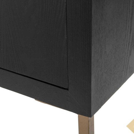 cabinet negro-dorado 100x45x160 cm