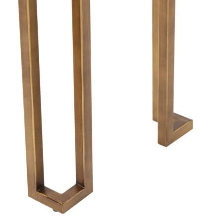 consola madera-metal negro-dorado 80x35x77,3 cm