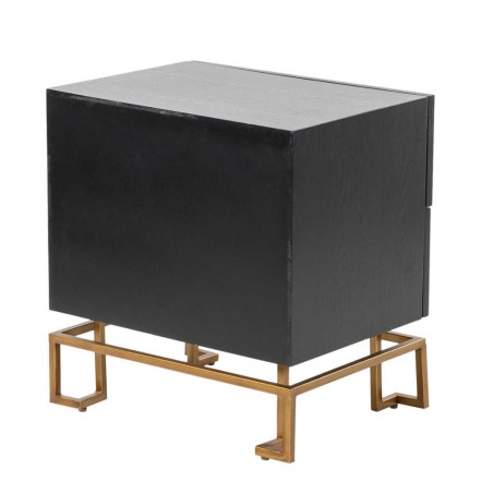 mesita negra dorada madera-metal 55x40x58 cm