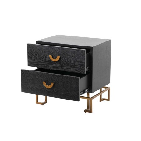 mesita negra dorada madera-metal 55x40x58 cm