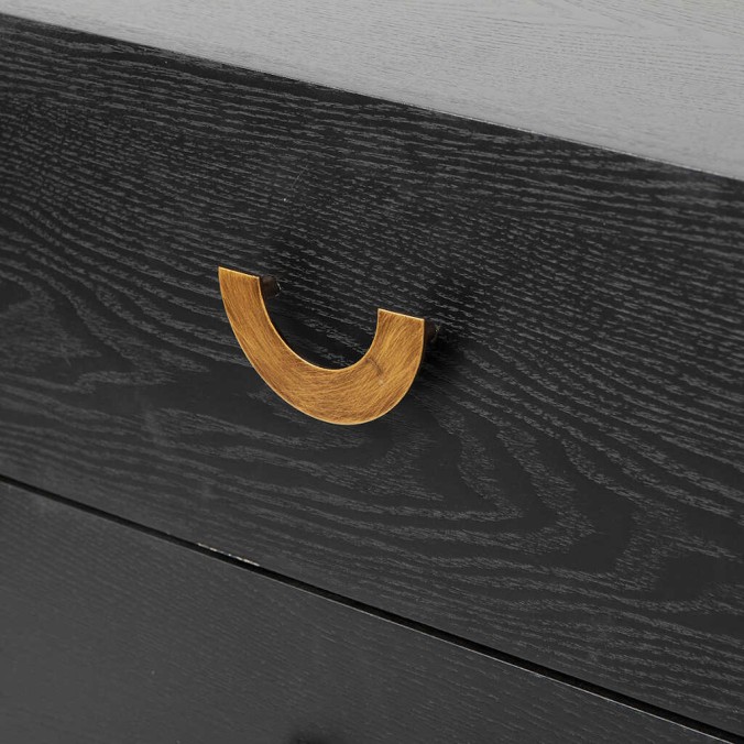 mesita negra dorada madera-metal 55x40x58 cm