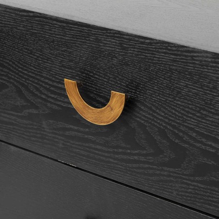 mesita negra dorada madera-metal 55x40x58 cm