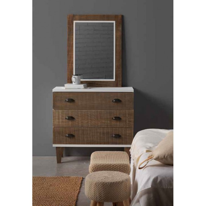 Espejo 60x80cm madera abeto y mdf