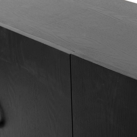 aparador negro-dorado madera-metal 152x40x82 cm