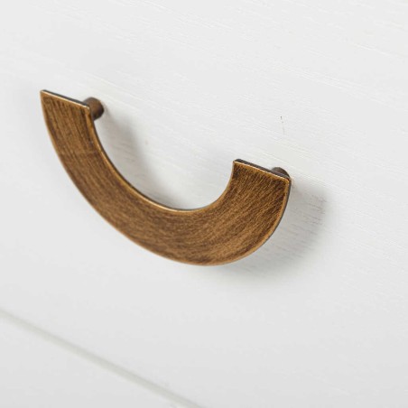 mesita blanca-dorada madera-metal 55x40x58 cm