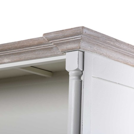 librero madera blanco natural 92x38x198 cm