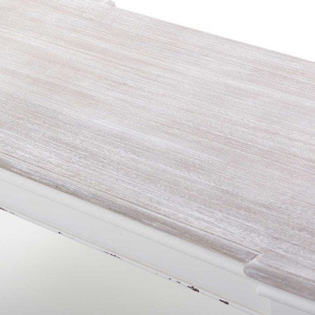 mesa centro madera blanco natural 110x58x46 cm