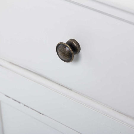 mesita madera blanco natural 45x35x68 cm