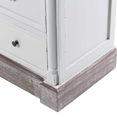 comoda madera blanco natural 100x40x76 cm