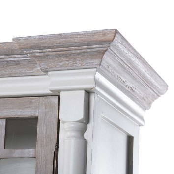 vitrina madera blanco-natural 102x39x191 cm 2