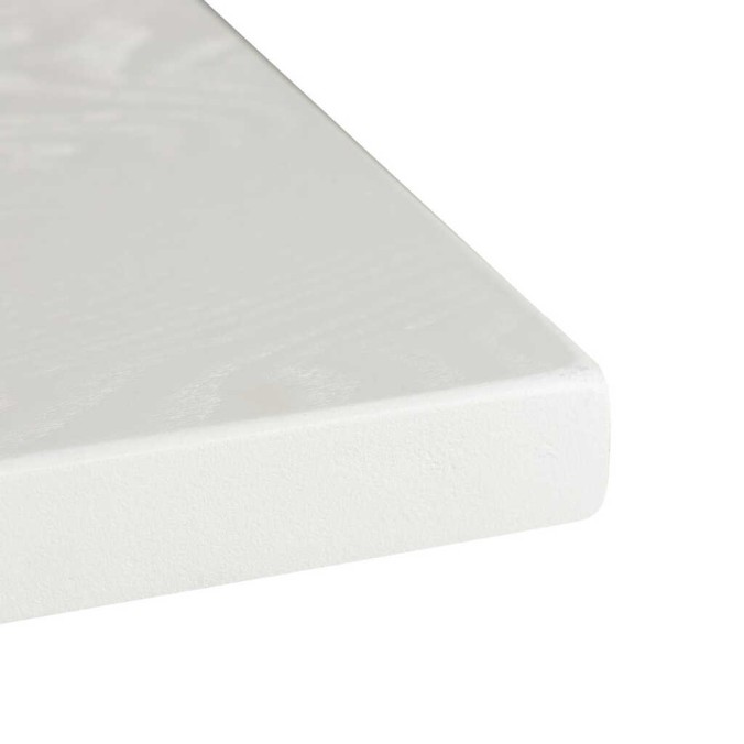 mesa comedor mdf metal blanca dorada 180x90x75 cm