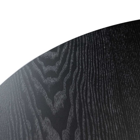 mesa comedor mdf metal negra dorada 110x110x75 cm 