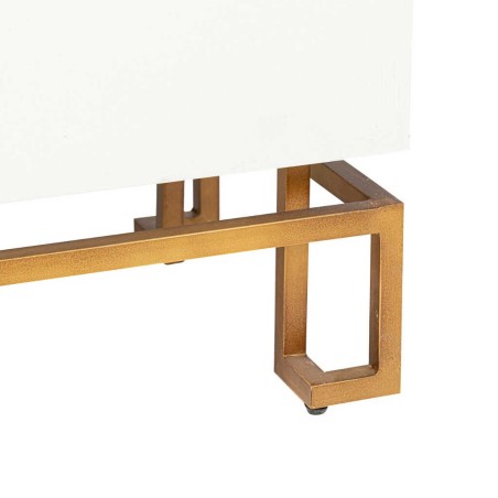 aparador blanco-dorado madera-metal 152x40x82 cm