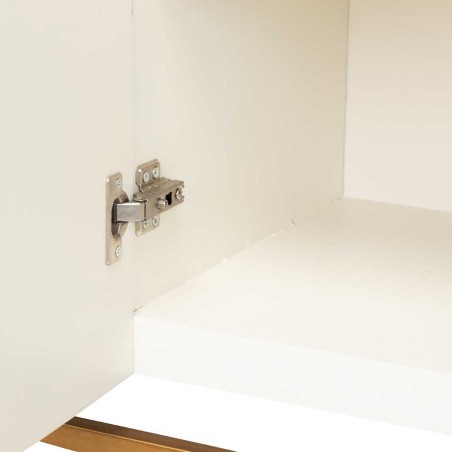 aparador blanco-dorado madera-metal 152x40x82 cm
