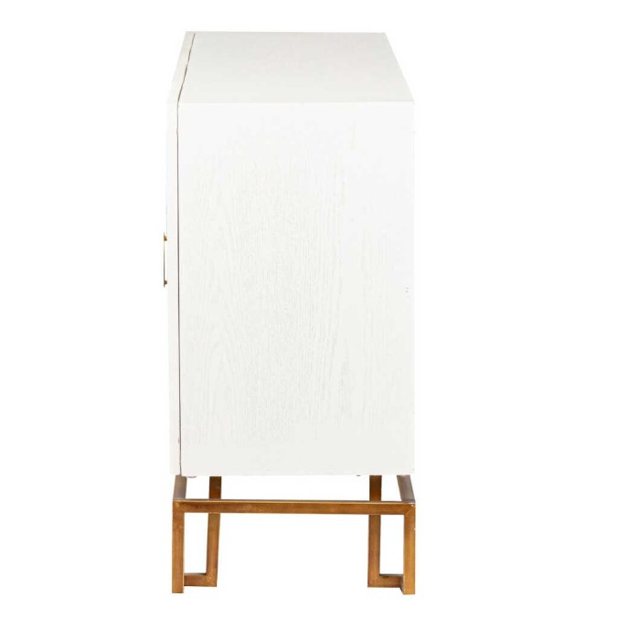 aparador blanco-dorado madera-metal 152x40x82 cm aparador blanco-dorado madera-metal 152x40x82 cm