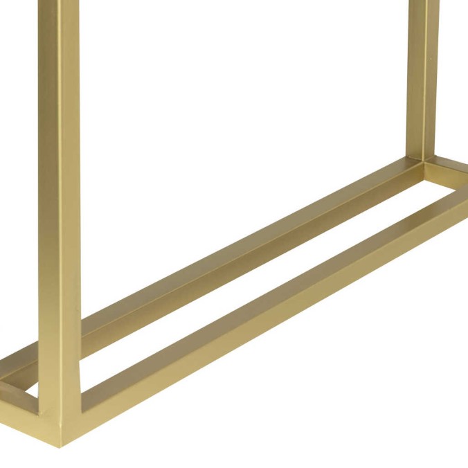 mesa comedor madera-metal blan.-dora. 180x90x77 cm