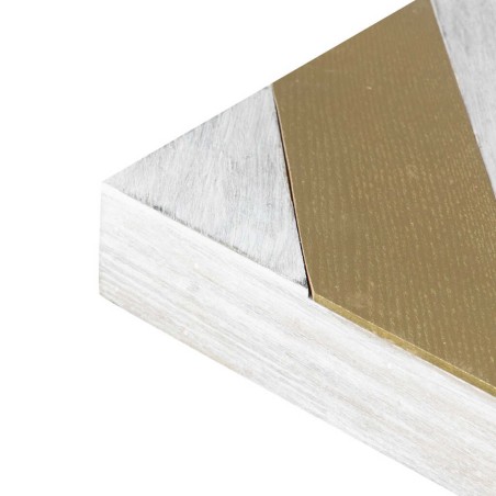 mesa comedor madera-metal blan.-dora. 180x90x77 cm