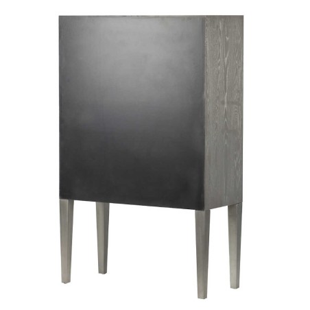 cabinet alto madera plata 100x45x161 cm