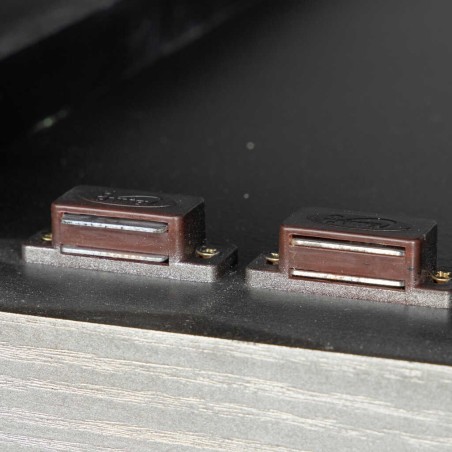 cabinet alto madera plata 100x45x161 cm