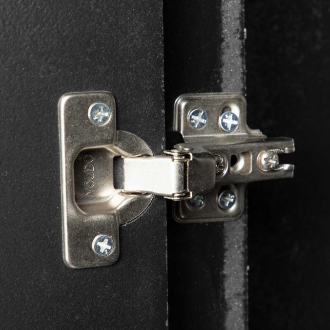 cabinet alto madera plata 100x45x161 cm