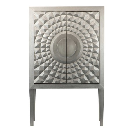 cabinet alto madera plata 100x45x161 cm