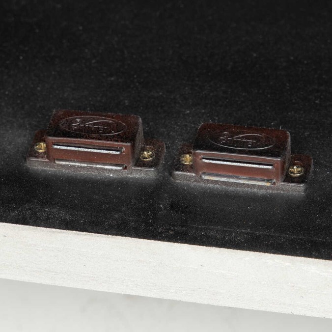 aparador madera plata 140x40x82 cm