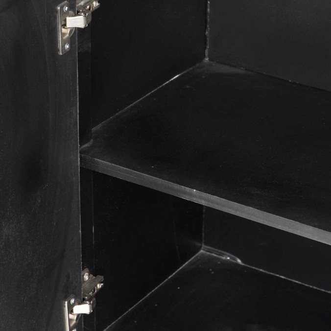 aparador madera plata 140x40x82 cm