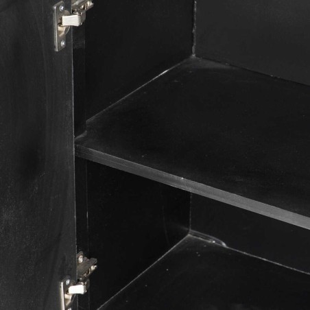 aparador madera plata 140x40x82 cm