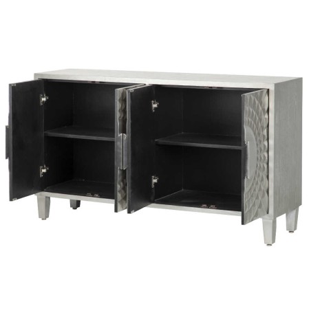 aparador madera plata 140x40x82 cm