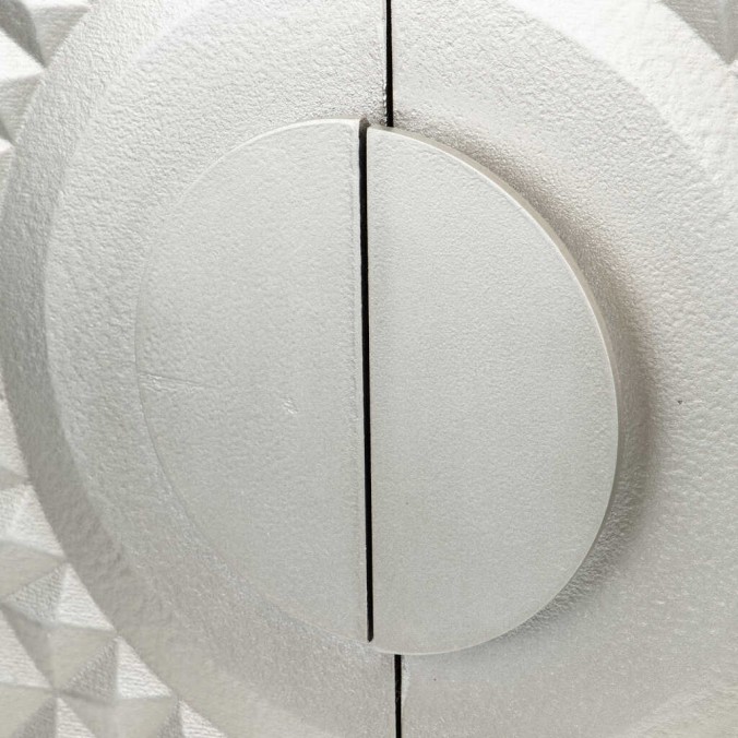 aparador madera plata 140x40x82 cm