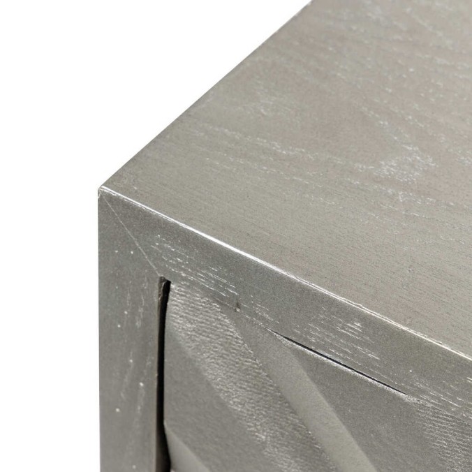 aparador madera plata 140x40x82 cm