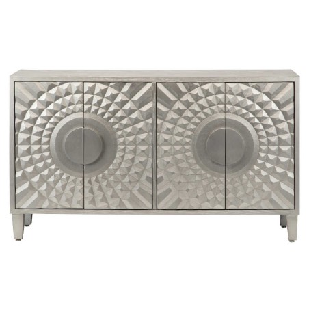 aparador madera plata 140x40x82 cm