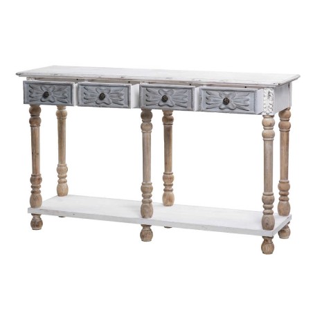 consola doble c/ 4 cajones y balda 142x39,5x87 cm