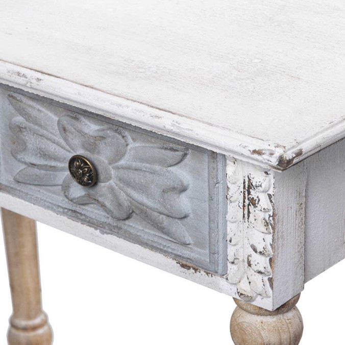 consola doble c/ 4 cajones y balda 142x39,5x87 cm