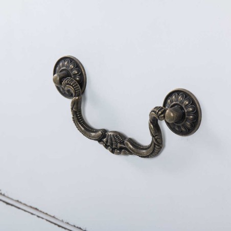 comoda 3 cajones blanco-natural 80x40x80 cm