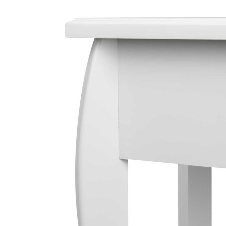 consola madera blanca champagne tallada 80x30x80cm