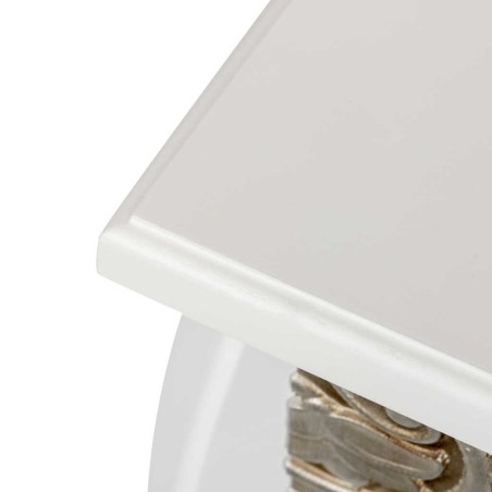 consola blanca champagne tallada 100x30x80 cm