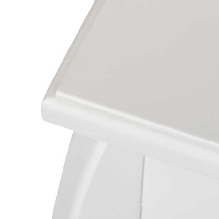 consola blanca plata beige tallada 80x30x80 cm