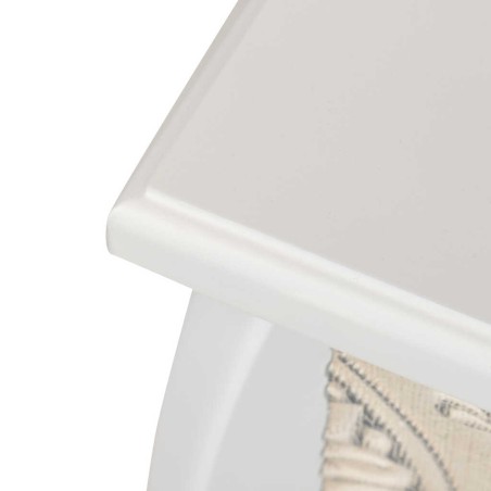 consola blanca beige plata tallada 100x30x80 cm