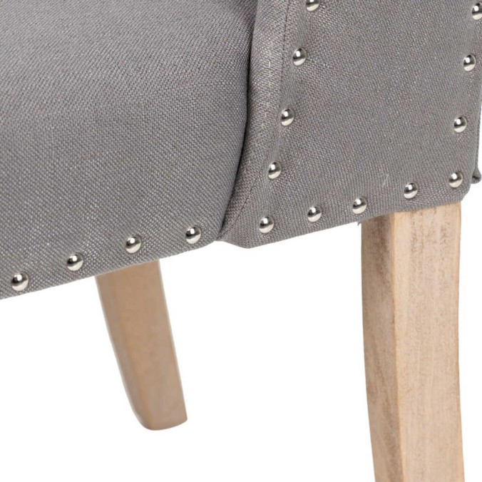 silla lino capitone con tirador 53x53x102 cm