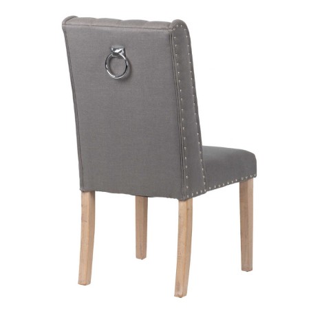 silla lino capitone con tirador 53x53x102 cm