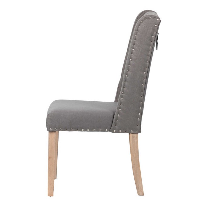 silla lino capitone con tirador 53x53x102 cm