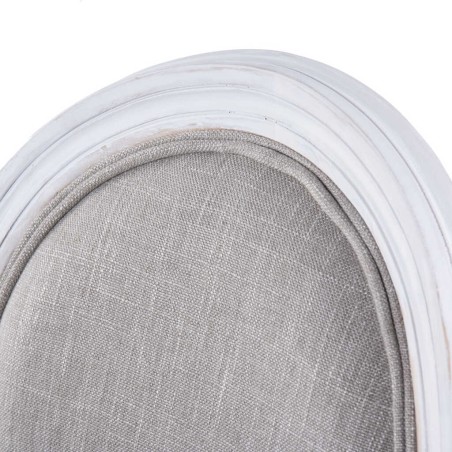 silla lino gris madera roble blanco 48x46x96 cm